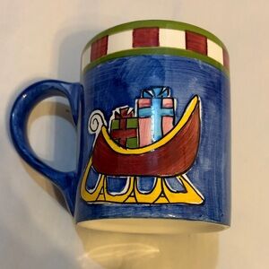 Cost Plus World Market Blue and White Mug